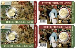 Belgique 2019 : Lot De 2 Coincards De La 2€ Commémorative '450 Ans Pieter Bruegel' - DISPONIBLE EN FRANCE - Bélgica