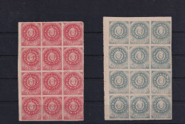 Argentina. Dos Bloques De 12 Sellos De Los Valores 5c Y 15c. Y Todos Sin Goma - Unused Stamps