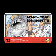 Belgique 2020 : 5€ Commémorative '75 Ans De Bob Et Bobette / Suske En Wiske' (en Relief Et En Coincard) - EN FRANCE - Belgio