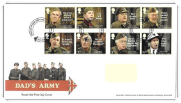 2018 GB FDC - Dads Army - Tallents House PM - Typed Address - 2011-2020 Dezimalausgaben