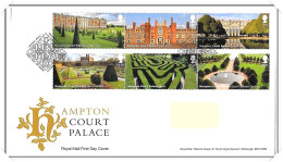 2018 GB FDC - Hampton Court Palace - Typed Address - 2011-2020 Em. Décimales