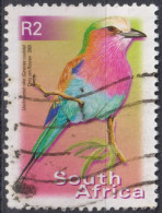 2002 Südafrika ° Mi:ZA 1304C, Sn:ZA 1192a, Yt:ZA 1127Va, Lilac-brested Roller (Coracias Caudata), Vogel - Usati