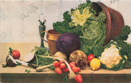 RECETTES - CUISINE - Légumes - Carte Postale Ancienne - Recipes (cooking)