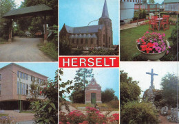 [-5%] BELGIQUE - Herselt - Multivues De Différentes Endroits - Carte Postale - Herselt