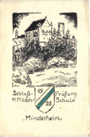 Mindelheim - Schlussprüfung Mädchenschule 1928 - Studentika - Mindelheim