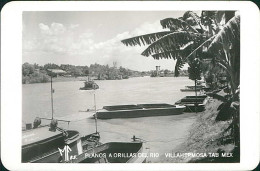 MEXICO - PLANOS A ORILLAS DEL RIO - VILLAHERMOSA TAB MEX - RPPC POSTCARD - 1940s (17814) - México