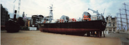 Photographie Originale  - Panoramique - Bateau En Cale Sèche - Dim25/9cm - Boats