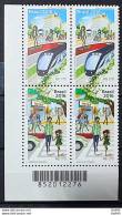 C 3651 Brazil Stamp Sustainable Mobility Train Car Bicycle Environment 2016 Block Of 4 Bar Code - Nuovi