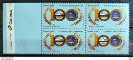 C 3629 Brazil Stamp Centenary Of Brazilian Naval Aviation Avion Ship 2016 Block Of 4 Vignette Correios - Nuovi