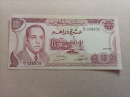 Billete De Marruecos De 10 Dirhams, Año 1970, UNC - Maroc