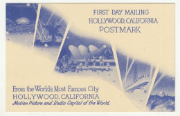 Hollywood Motion Picture And Radio Capitol Of The World Old Postcard Not Posted B240205 - Los Angeles