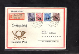 DDR - FDC, Mi.-Nr. 438-439 + 441-442 Als R-Ortsbrief Gelaufen Mit Ak-St. - Autres & Non Classés