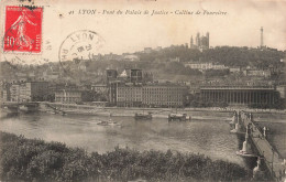 FRANCE - Lyon - Pont Du Palais De Justice - Colline De  Fourvière - Carte Postale Ancienne - Otros & Sin Clasificación