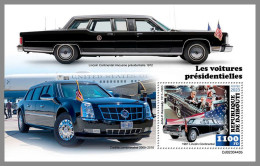 DJIBOUTI 2023 MNH John F. Kennedy Presidential Cars S/S – OFFICIAL ISSUE – DHQ2406 - Kennedy (John F.)