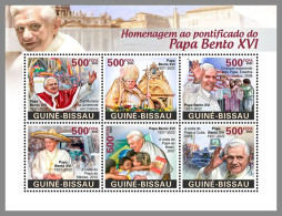 GUINEA BISSAU 2023 MNH Pope Benedict XVI. Papst Benedikt XVI. M/S – OFFICIAL ISSUE – DHQ2406 - Papi