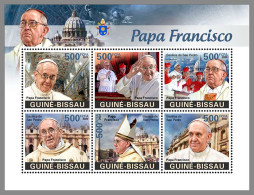 GUINEA BISSAU 2023 MNH Pope Francis Papst Franziskus M/S – OFFICIAL ISSUE – DHQ2406 - Papi