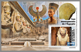 DJIBOUTI 2023 MNH Monument Of Egypt Ägyptische Monumente S/S – IMPERFORATED – DHQ2406 - Egyptology
