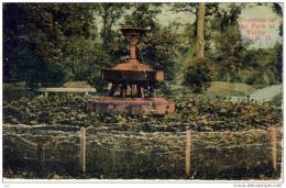 VALLEY CITY, N.D., Art Colored PC - Fountain In The Park At VALLEY CITY, N.D. - Other & Unclassified