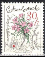 TCHECOSLOVAQUIE -  Fleurs De Montagne : Dianthus Glacialis - Used Stamps