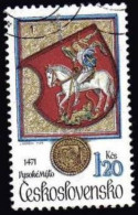 TCHECOSLOVAQUIE -  Armoiries De Villes : Vysoké Myto, 1471 (Cheval Blanc) - Gebraucht