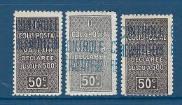 Algérie - Colis Postaux - YT N° 16 * 3 Exemplaires - Neuf Avec Charnière - 1899 - Parcel Post
