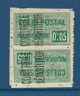 Algérie - Colis Postaux - YT N° 10 B * - Neuf Avec Charnière - Tête Bêche - 1924 1927 - Paketmarken