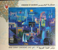 Bahrain 2003 Arab Summit Conference Minisheet MNH - Bahrein (1965-...)