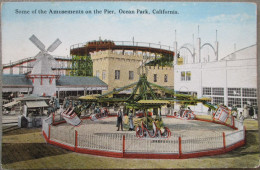 USA CALIFORNIA OCEAN PARK PIER PARK AMUSEMENTS KARTE CARD POSTCARD CARTE POSTALE POSTKARTE CARTOLINA ANSICHTSKARTE - Long Beach