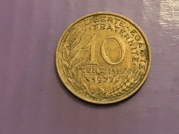 Münze Münzen Umlaufmünze Frankreich 10 Centimes 1977 - 10 Centimes