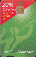 UK - British Telecom Chip DEF032  - £5 Definitive Bonus 20% - Phone - 2002 - SL2 - BT Allgemeine