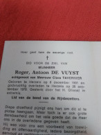 Doodsprentje Roger Antoon De Vuyst / Herzele 8/12/1901 Herzele 26/9/1976 ( Clara Tavernier ) - Religion & Esotérisme