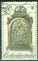 TCHECOSLOVAQUIE -  Horloges Historiques : Pendule Baroque à Armoire - Used Stamps