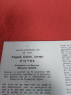 Doodsprentje Edgard Désiré Joseph Pieyns / Lochristi 13/9/1895 - 20/9/1976 ( Madeleine Claeys ) - Religion & Esotérisme