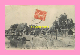 Delcampe - CPA MAYENNE Le Pont Neuf Et église Notre Dame - Mayenne