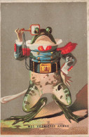 Grenouille Humanisée * Chromo Ancien Illustrateur * Mes Premières Armes ! * Frog Monocle - Autres & Non Classés