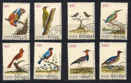 Vatican Vatikaan 1989 Yvertnr. 852-859 (o) Oblitéré Cote 15 € Faune Oiseaux Vogels Birds - Usados