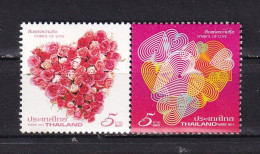 THAILAND-2011- FLOWERS HEARTS-MNH - Thailand