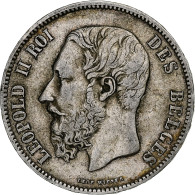Monnaie, Belgique, Leopold II, 5 Francs, 5 Frank, 1873, TB+, Argent, KM:24 - 5 Francs