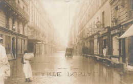 Paris 7ème * Carte Photo 27 Janvier 1910 * Extrémité De La Rue St Dominique Pendant Les Inondations - Paris (07)