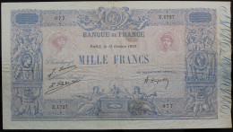 France - 1000 Francs - 12-10-1923 - PICK 67j / F36.39 - TB - 1 000 F 1889-1926 ''Bleu Et Rose''