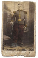 POST MORTEM ? - SOLDAT SECOND EMPIRE - CDV PHOTO COLORISEE MILITAIRE - Persone Anonimi