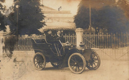 Le Vainqueur De La Coupe Sur Sa Voiture MARTINI * Carte Photo 1905 Paris * Grand Prix Circuit Automobiles - Grand Prix / F1