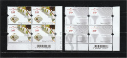 Portugal 2024 Canto Folha 200 Anos Vista Alegre Fine Arts Ceramics Glass Corner Sheet Porcelain Porcelana Ílhavo Aveiro - Feuilles Complètes Et Multiples