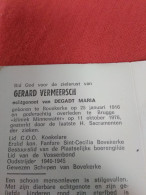 Doodsprentje Gerard Vermeesch / Bovekerke 25/1/1916 Brugge 11/10/1976 ( Degadt Maria ) - Religion & Esotérisme