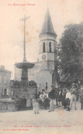 DOURGNE (Tarn) - La Fontaine Et L'Eglise - La Montagne Noire - Voyagé 1930 (2 Scans) Chartres, 37 Rue Des Vieux Capucins - Dourgne