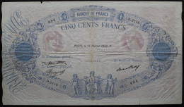 France - 500 Francs - 16-2-1933 - PICK 66m / F30.36 - TB - 500 F 1888-1940 ''Bleu Et Rose''