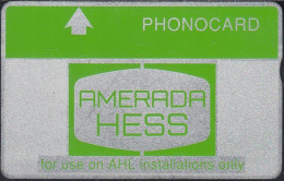 UK - CUR014 Amerade Hess PHONECARD (Green Band - Notched) 40 Units - 807B - Piattaforme Petrolifere