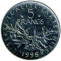 France - 1995 - KM 926a - 5 Francs - XF - 5 Francs