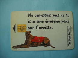 7625  Télécarte Collection JEUX  LOTO Ne Caressez Pas Puce Sur L 'oreille Chien     ( 2 Scans)   Carte Téléphonique - Jeux