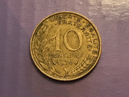 Münze Münzen Umlaufmünze Frankreich 10 Centimes 1976 - 10 Centimes